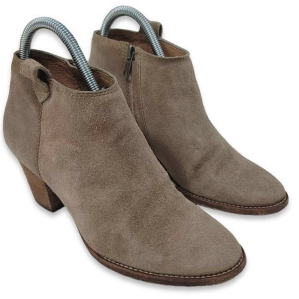 Madewell The Billie Ankle Boot in Tan Suede Size 6